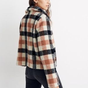 Madewell Plaid Sherpa Jacket